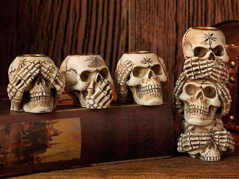 Dekorativer Kerzenhalter für den Schreibtisch